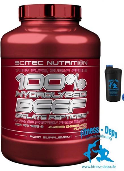 Scitec Nutrition 100% HYDROLYZED BEEF ISOLATE PEPTIDES (900g-1800g)+Shaker