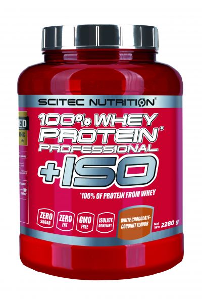 Scitec Nutrition - 100% Whey Protein Professional + ISO, 2280g - Eiweiß-mit 9 Aminosäuren