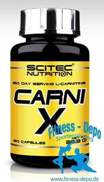 Scitec Nutrition Carni-X - 60 Kapseln 500mg L-Carnitine je Kapsel L-Carnitin